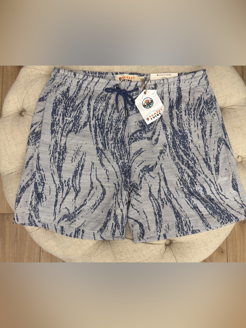 Sunset x Vine Men's Textured Knit Shorts Size XL